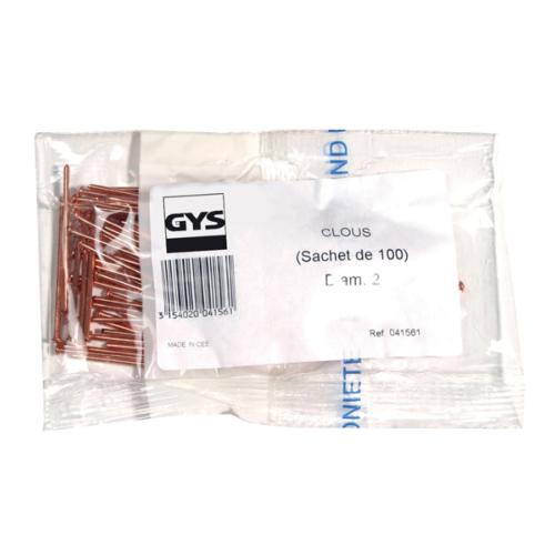 Sachet de 100 Clous Diam 2 mm pour soudage MIG - GYS