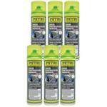Lot de 6 Sprays nettoyant pour filtre  particules diesel avec flexible PETEC