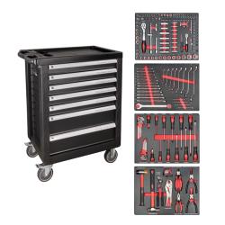 OFFRE SPECIALE !!! Servante d'outils 7 Tiroirs - Gris avec outils