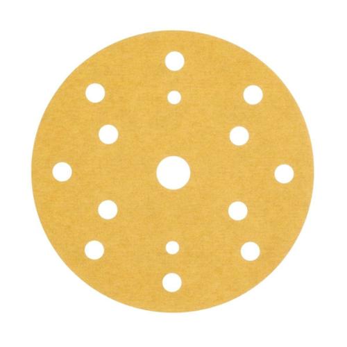 Disque à poncer 3M Hookit Gold 255P+ Diamètre 150mm Grain P180 - 15 trous