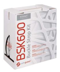 Kit de cerclage PP, feuillards de cerclage 12 mm x 600 m + 200 boucles plastiques
