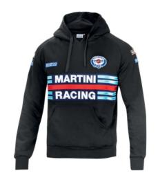 Sweat à capuche noir Martini Racing SPARCO - Taille XL