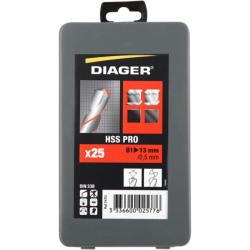 Coffret de 25 forets métaux HSS Pro 747 DIAGER