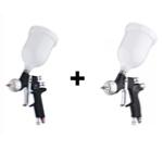 Mallette 2 pistolets de peinture GTI PRO Lite DEVILBISS TE10 et TE20 buse 1.3 mm
