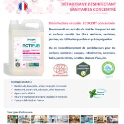 Détergent Désinfectant Sanitaires ACTIPUR Concentré 5L