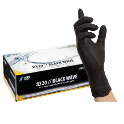 Gants nitrile Nitras Black Wave - 100 unités - XL
