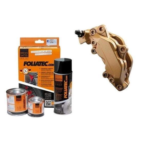 Kit peinture étriers de freins GOLD METALLIC Foliatec