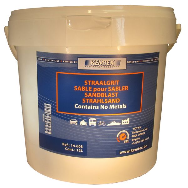 Seau de sable pour sablage carrosserie - 12 litres