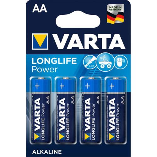 Lot de 4 Piles AA/LR06 VARTA LONGLIFE Power