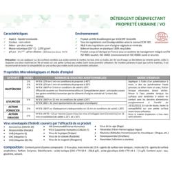 Détergent Désinfectant Propreté Urbaine / VO ACTIPUR Concentré 5L