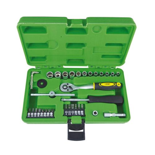 COFFRET D'OUTILS DE 36 PIÈCES DOUILLES SPLINE DE 1/4