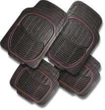 Tapis caoutchouc noir/rouge pour voiture