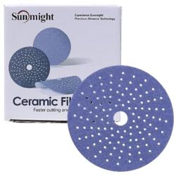 Bote de 50 Disques Abrasifs 150mm  CERAMIC FILM P180 - Sunmight