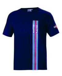 T-Shirt Bleu Marine motif grande bande Martini Racing SPARCO - Taille XL