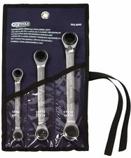 Jeu de clés mixtes à cliquet 4 en 1