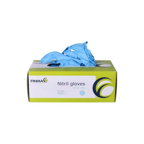 Paquet de 100 gants nitriles jetables bleu ultra résistants FINIXA - Taille XL/10