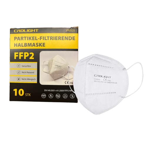 Paquet de 10 Masques FFP2 NR - YY0525 (Emballés individuellement)